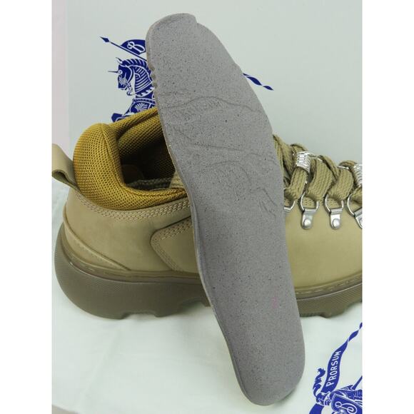 BURBERRY TREK BEIGE NUBUCK LEATHER LACE HIKING BOOTS SHOES EU 37.5 US 7.5 $1K - Picture 11 of 15